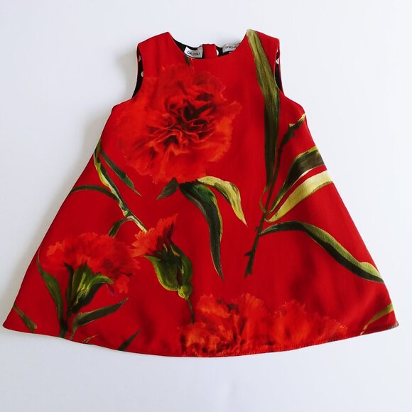 Dolce & Gabbana Sleeveless Floral Summer Dress 6-9 Months Made in Italy - Picture 13 of 13